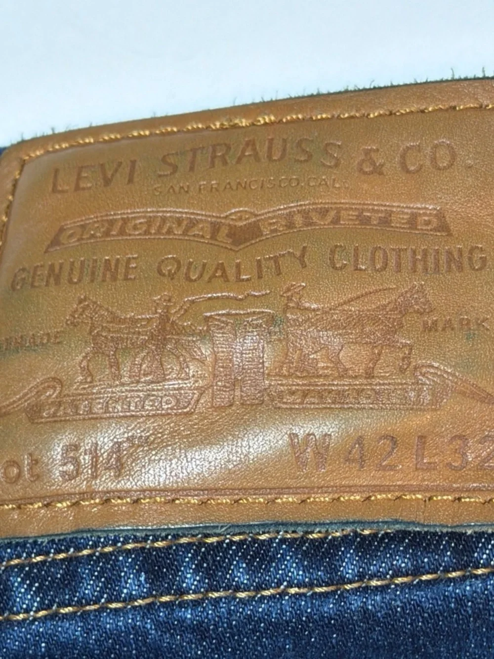 Levi’s Premium 514 Straight Fit Jeans dark wash 42x32